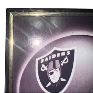 LAS VEGAS RAIDERS FRAMED WALL PRINT 11X14 HELMET ART BLACK FRAME GLASS